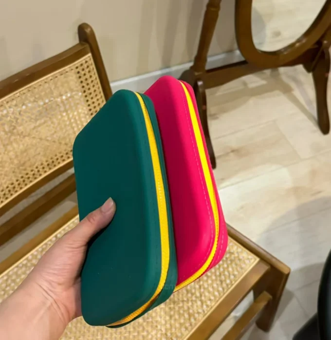 New Silicone Cosmetic Storage Bag Square Design Large Capacity Portable Waterproof Makeup Organizer