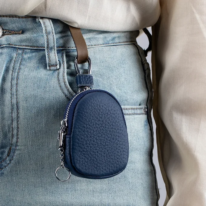 New Leather Coin Purse Small Women Change Wallet Personalize Mini Key Ring Pouch earphone Storage Bag girls Gift