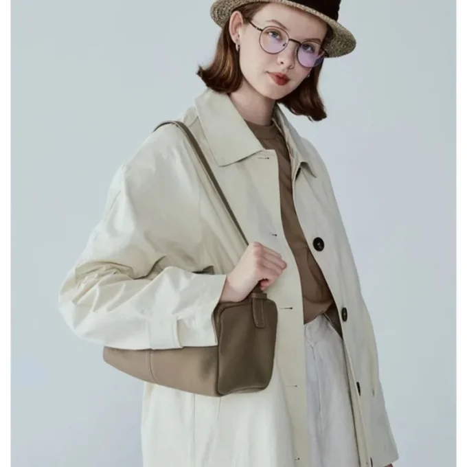 Leather Female 2024 New Fashion Solid Color Shoulder Bag Casual All-in-one Boston Bag High Quality Pillow Bag Handbags