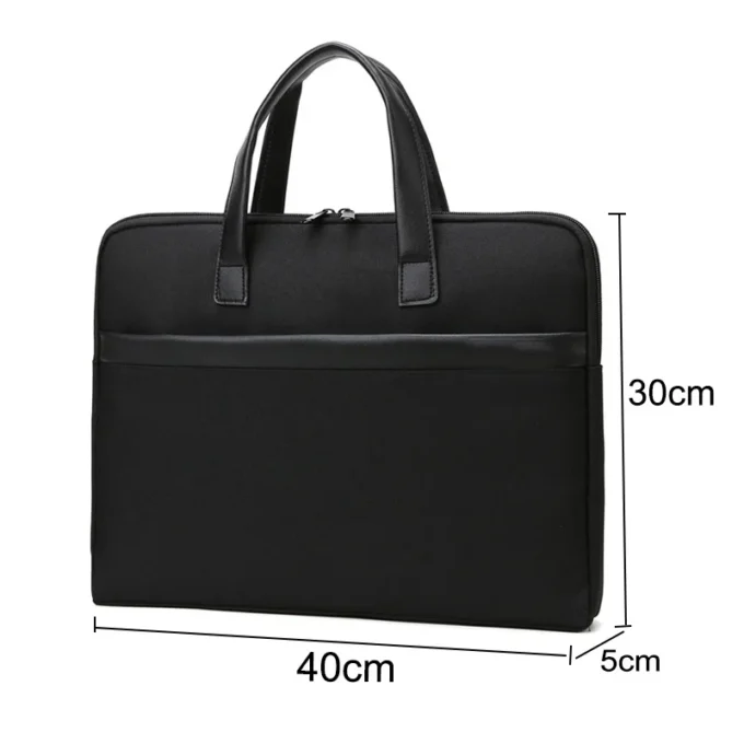 Male Briefcase Large Capacity Office Work Portable Bag Oxford Handbag For Laptop A4 File Men's Business Document Case