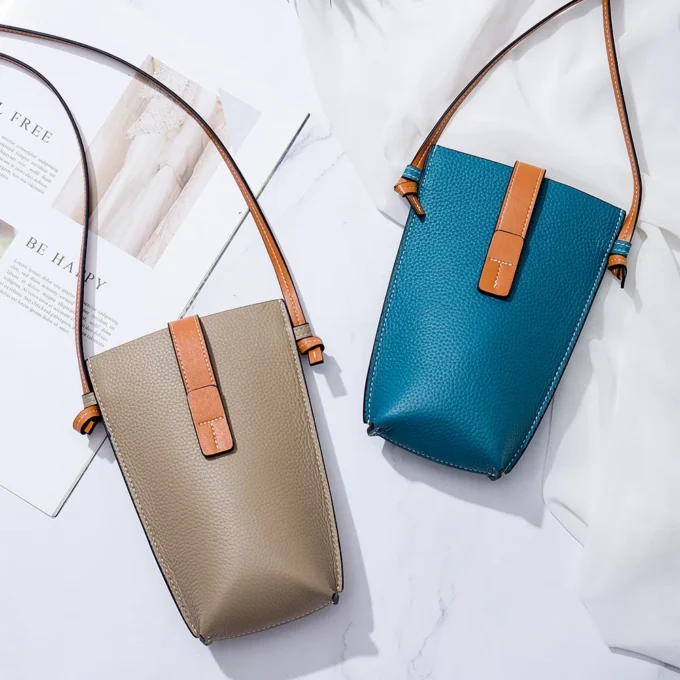 Genuine Leather Women Shoulder Bags Luxury Brands Mini Female Mobile Phone Bag High Quality Women Handbags Female Messenger Bag