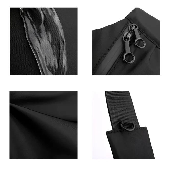 VC Minimalist Designer Messenger Bags for Men Large Capacity Men's Chest Bag Waterproof Lightweight Nylon Sling Shoulder Bag Man