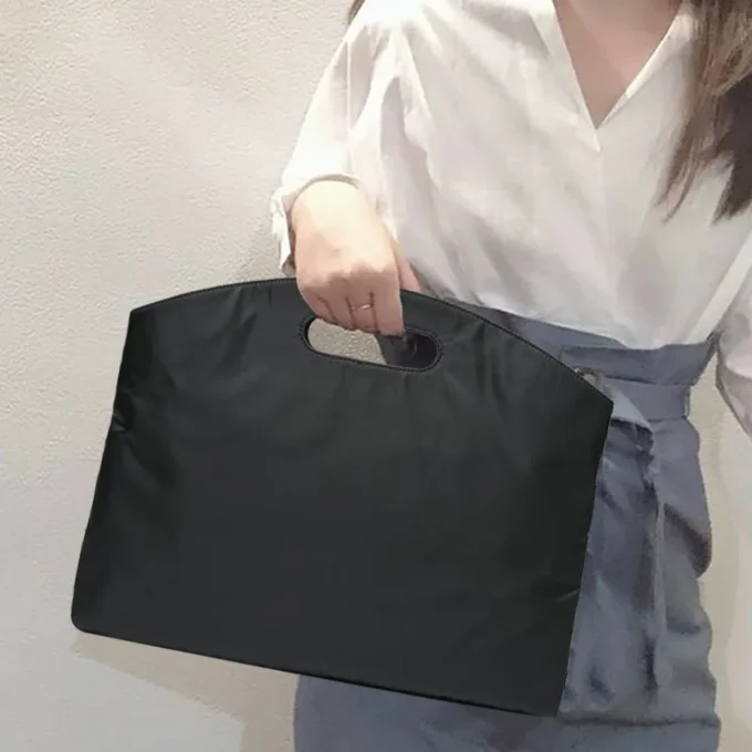 Briefcase Multi-functional A4 Document Bags Daisy Printed Business Laptop Protection Case Tote Conference Tablet Meeting Handbag