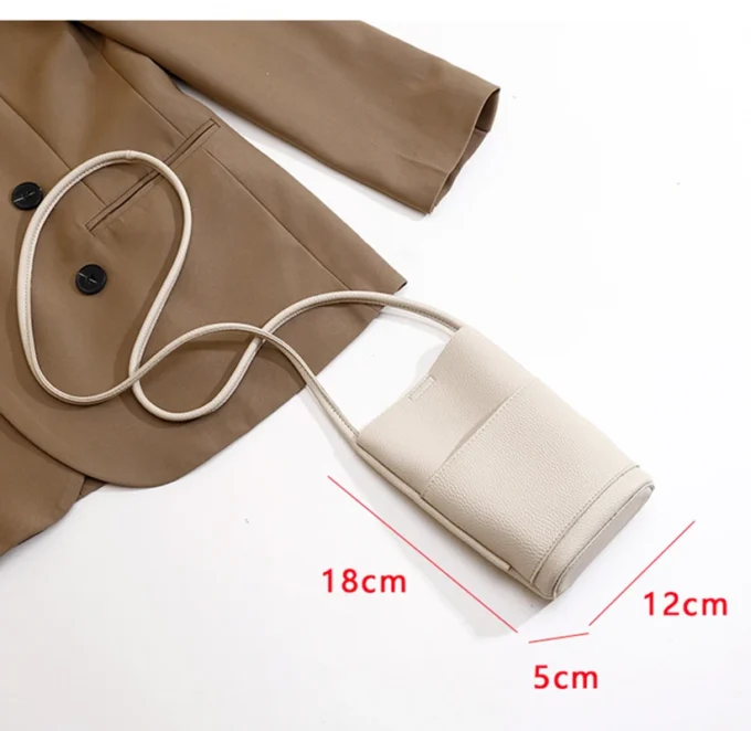 High Quality Soft Pu Leather Mobile Phone Bag For Women Portable Crossbody Small Bag New Fashion Versatile Shopping Phone Bag