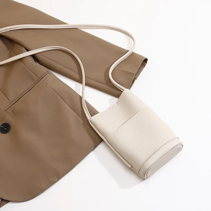 High Quality Soft Pu Leather Mobile Phone Bag For Women Portable Crossbody Small Bag New Fashion Versatile Shopping Phone Bag
