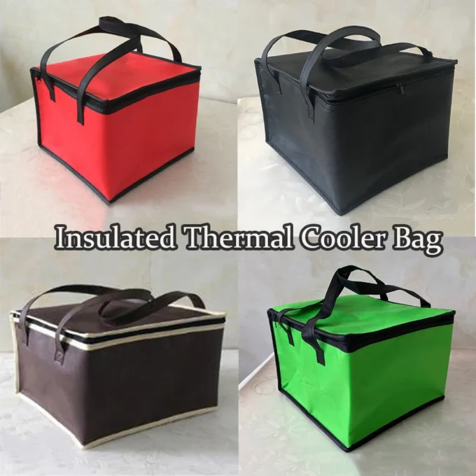 Lunch Insulated Bag Picnic Outdoor Camping Travel Thermal Drink Cool Folding Big Square Bags 10inch Tin Foil Food Storage Bags
