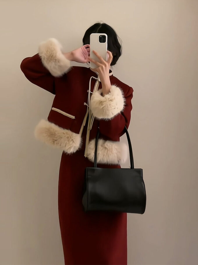 Christmas New Chinese Style Dress Suit