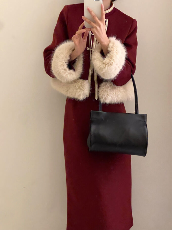 Christmas New Chinese Style Dress Suit