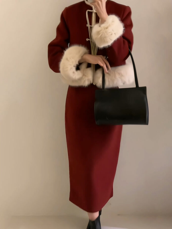 Christmas New Chinese Style Dress Suit