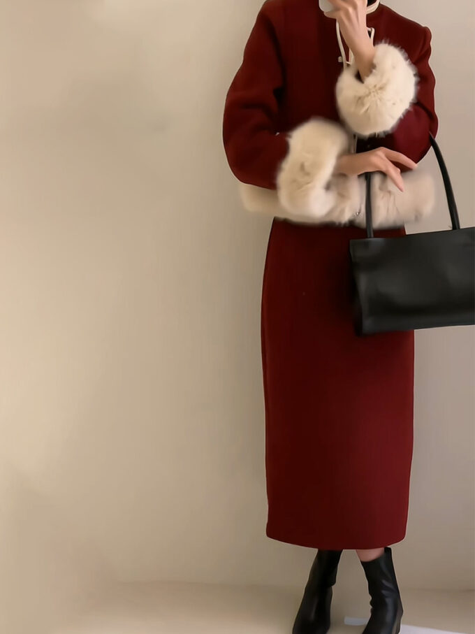 Christmas New Chinese Style Dress Suit
