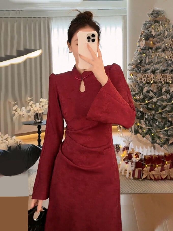 New Chinese style national style dress skirt improved cheongsam dress women