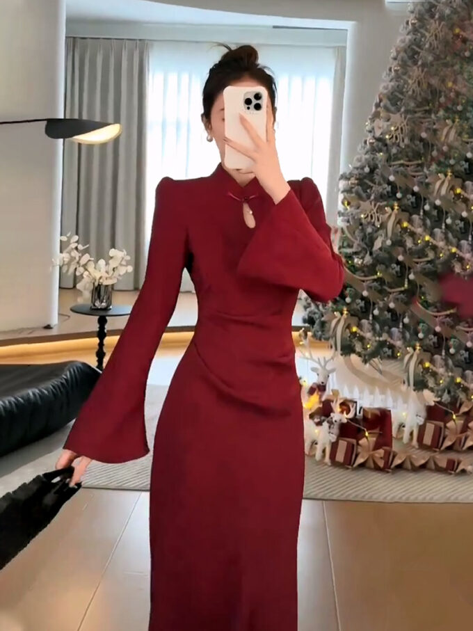 New Chinese style national style dress skirt improved cheongsam dress women