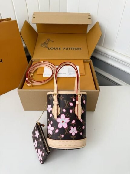 Louis Vuitton x TM NANO BUCKET handbag M13417, size:17*9*13cm
