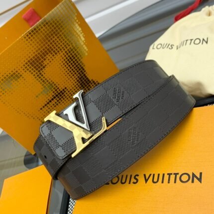 Louis Vuitton LV Check Double-sided Belt Width: 4.0cm