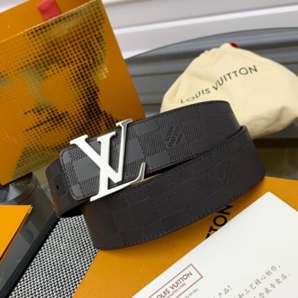 Louis Vuitton LV Check Double-sided Belt  Width: 4.0cm