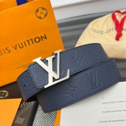 Louis Vuitton LV Taurillon Double-sided Belt Width: 4.0cm