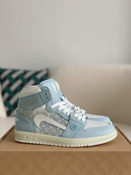 Louis Vuitton x Nike Air Jorda 1 High Aj1 Sneakers
