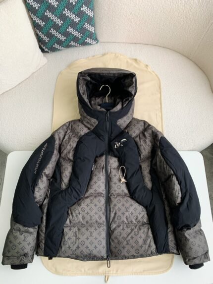 Louis Vuitton 24s warm color changing fabric men'sdown jacket