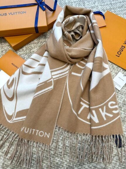 Louis Vuitton 3D Khaki Scarf Size: 200*34cm