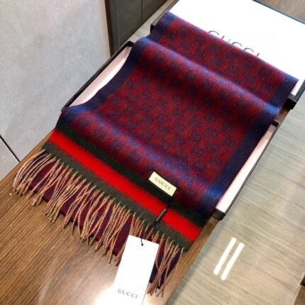 Gucci red plaid scarf Size: 33*180cm