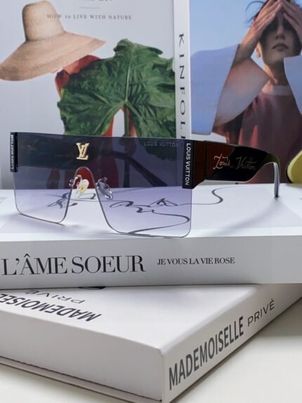 Louis Vuitton 2024 new metal square one-piece sunglasses for men and women