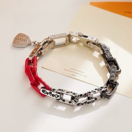 Louis Vuitton LVx YK Monogram Chain Series Spotted Bamboo Bracelet Length: 21CM