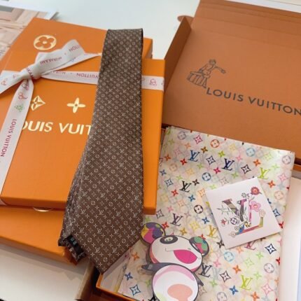 Louis Vuitton 100% jacquard silk tie Length: 148*8CM