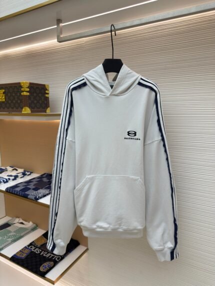 Balenciaga shoulder bar hooded sweatshirt